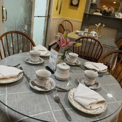 Tea by Two - The table setting ready to receive guests. Welcome!!!