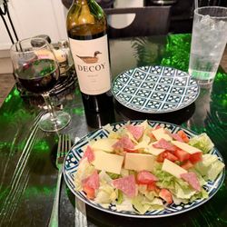 Frankie Feds - The salad and homemade dressing YES!!!!