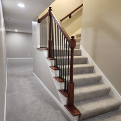 Squeak Stoppers - Nashville - Carpet and new staircase installation, guaranteed squeak free! Along with staining and painting of new handrails and skirtboards.