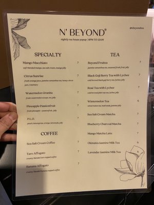 Menu photo 8 N' Beyond Tea Alhambra, CA