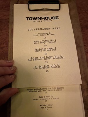 Menu photo 6 Townhouse Cocktails Venice, CA Menu photo 6 Townhouse Cocktails Venice, CA
