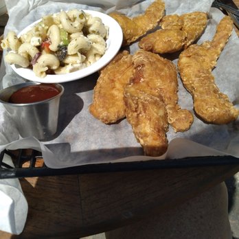 Southernmost Beach Cafe - Chicken tenders (billed as tempura crusted) and pasta salad - Venues & Event Spaces Near Me - Key West, Florida