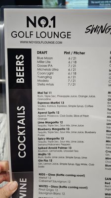 Menu photo 4 No 1 Golf Lounge Centreville, VA Menu photo 4 No 1 Golf Lounge Centreville, VA