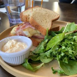 Smoked Black Forest Ham Sandwich on gluten free bread Smoked Black Forest Ham Sandwich on gluten free bread