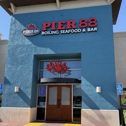 Exterior outside entrance of Pier 88 Boiling Seafood &Bar - Temecula, California Exterior outside entrance of Pier 88 Boiling Seafood &Bar - Temecula, California