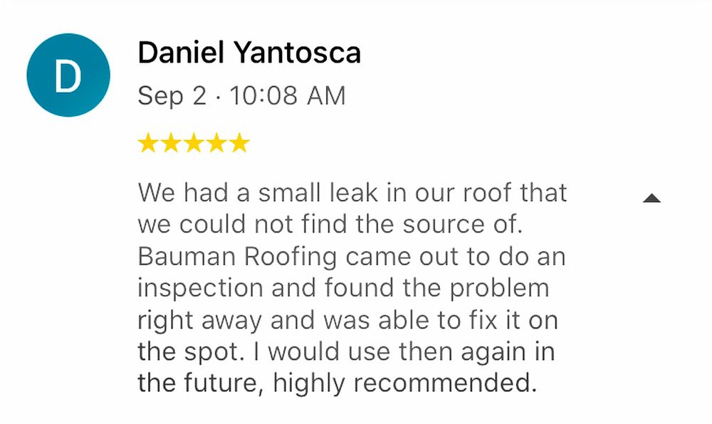 Slide of Bauman Roofing & Restoration
