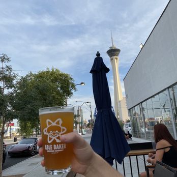 Able Baker Brewing - Mango beer on the patio. - Brewpubs Near Me - Las Vegas, Nevada Able Baker Brewing - Mango beer on the patio. - Brewpubs Near Me - Las Vegas, Nevada