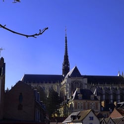 Au Manneken Pis - Notre Dame des Amiens, as seen from Manneken-Pis
