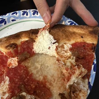 Grimaldi's Pizzeria - Sauce is only on some parts of the pizza - Pizza Near Me - Las Vegas, Nevada