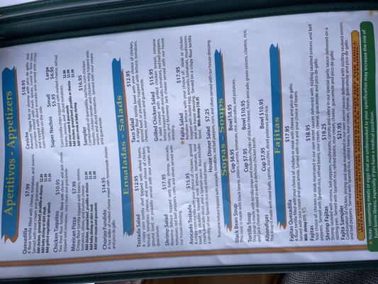 Menu photo 1 El Paraiso Mexican Grill Everett, WA