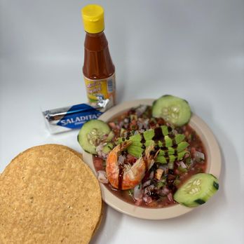 Ay Mi Mazatlan - Tostada Ceviche de Camarón - Seafood Near Me - Chula Vista, California Ay Mi Mazatlan - Tostada Ceviche de Camarón - Seafood Near Me - Chula Vista, California