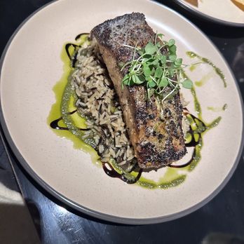 The Stone Cellar - Crispy skin salmon - Dance Clubs Near Me - Round Top, Texas