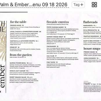 Palm & Ember - Lunch Menu 09/18/2026 - Breakfast & Brunch Near Me - San Jose, California Palm & Ember - Lunch Menu 09/18/2026 - Breakfast & Brunch Near Me - San Jose, California