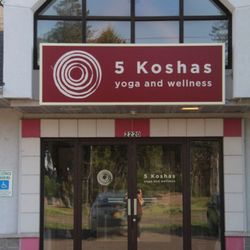 5 Koshas Yoga & Wellness - Our studio entrance, visible from Sherman Street.