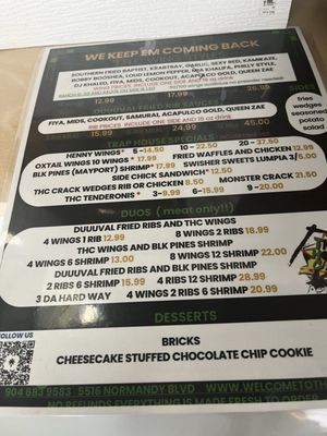 Menu photo 5 THC Trap House Chicken Jacksonville, FL Menu photo 5 THC Trap House Chicken Jacksonville, FL