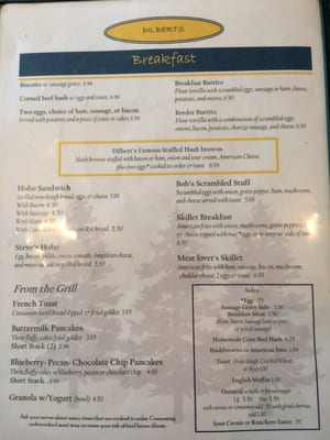 Menu photo 2 Dilbert's Interlochen, MI