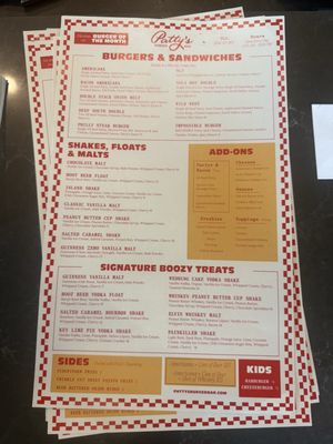 Menu photo 1 Patty's Burger Bar New Orleans, LA Menu photo 1 Patty's Burger Bar New Orleans, LA