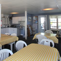 The Holiday House Inn - This is a community kitchen and family room for motel guests to enjoy, keep food, play cards and make simple meals with a microwave oven.
