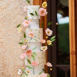 Velvet Sky Bakery - Wafer paper poppies and hand painting