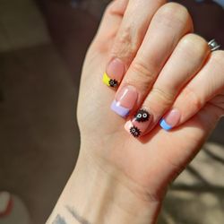 Designer Nails - Easter Ghibli nails  absolutely in love with hot they turned it.