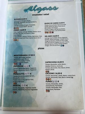 Menu photo 2 ALGASS Restor Bar Calpe, A