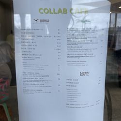 Collab Cafe - Menu as of 4.6.23
