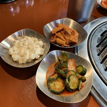 Gogi Nori Sushi & Korean BBQ AYCE - Sides - macaroni salad & cucumber salad were delicious! - Korean Near Me - Irvine, California Gogi Nori Sushi & Korean BBQ AYCE - Sides - macaroni salad & cucumber salad were delicious! - Korean Near Me - Irvine, California