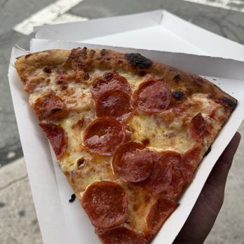 Regina Pizzeria - Pepperoni slice - Pizza Near Me - Boston, Massachusetts Regina Pizzeria - Pepperoni slice - Pizza Near Me - Boston, Massachusetts