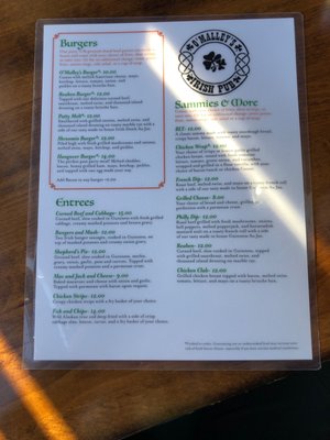 Menu photo 2 O'Malley's Irish Pub Tacoma, WA Menu photo 2 O'Malley's Irish Pub Tacoma, WA