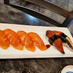 salmon and unagi salmon and unagi