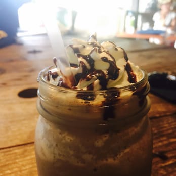 ChadLou's Coffee Roasters - Small Makapuu Mocha Ice Grindz -- blended drink that comes to your table in a mason jar! - Coffee & Tea Near Me - Kailua, Hawaii ChadLou's Coffee Roasters - Small Makapuu Mocha Ice Grindz -- blended drink that comes to your table in a mason jar! - Coffee & Tea Near Me - Kailua, Hawaii
