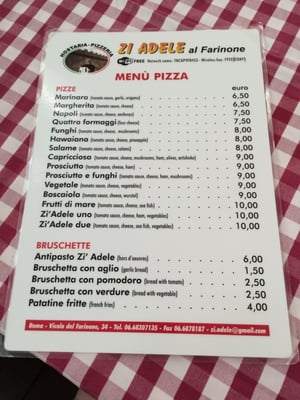 Menu photo 5 Zi Adele al Farinone Rome, RM Menu photo 5 Zi Adele al Farinone Rome, RM