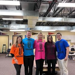 University Physical Therapy - Meet your Therapist! Nick is in Royal Blue  Deanna in Orange  Corbin in Sky Blue