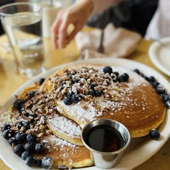 Gravy - Blueberry pecan pancakes - American Near Me - Portland, Oregon Gravy - Blueberry pecan pancakes - American Near Me - Portland, Oregon