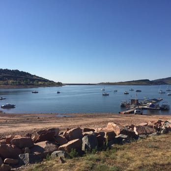 Carter Lake Marina - View from boat entrance parking lot- - Boating Near Me - Loveland, Colorado Carter Lake Marina - View from boat entrance parking lot- - Boating Near Me - Loveland, Colorado