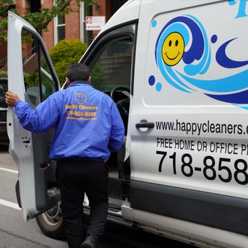 Happy Cleaners - Delivery van. - Sewing & Alterations Near Me - Brooklyn, New York Happy Cleaners - Delivery van. - Sewing & Alterations Near Me - Brooklyn, New York