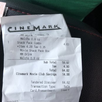 Cinemark 19 and XD - Receipts - Cinema Near Me - Katy, Texas Cinemark 19 and XD - Receipts - Cinema Near Me - Katy, Texas