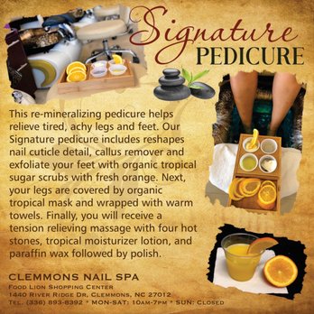 Clemmons Nail Spa - Signature Pedicure from Clemmons Nail Spa - Nail Salons Near Me - Clemmons, North Carolina Clemmons Nail Spa - Signature Pedicure from Clemmons Nail Spa - Nail Salons Near Me - Clemmons, North Carolina