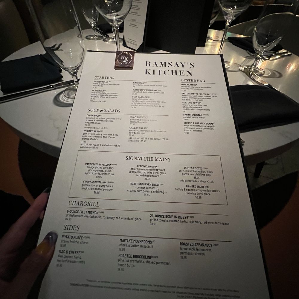 Dinner Menu