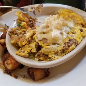 Joanna's Cafe - South of the border frittata with home fries. - Breakfast & Brunch Near Me - Riverside, California Joanna's Cafe - South of the border frittata with home fries. - Breakfast & Brunch Near Me - Riverside, California