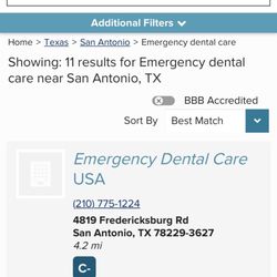 Emergency Dental Care USA