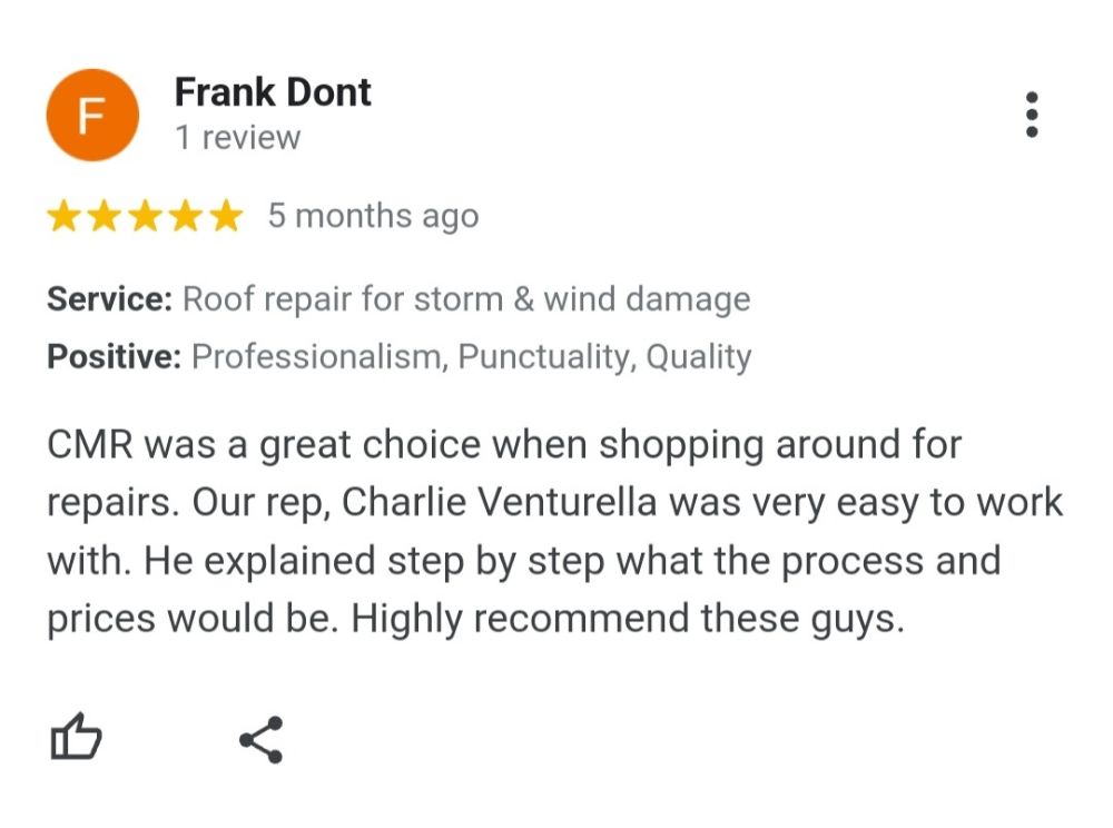 Slide of CMR Construction & Roofing