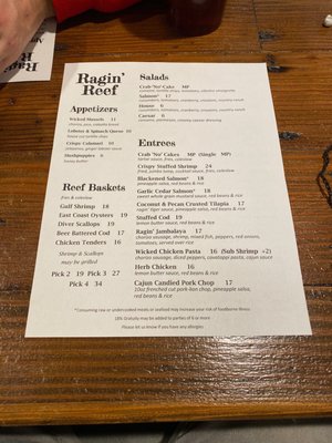 Menu photo 6 Ragin' Reef Frederick, MD