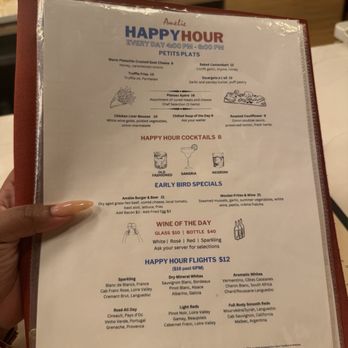 Amelie - Happy Hour Menu - Wine Bars Near Me - Washington, DC, District of Columbia