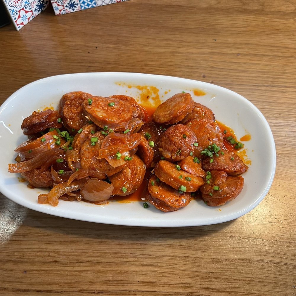 Tapas Revolution - CHORIZO A LA SIDRA £7.25 - Tapas/Small Plates Near Me - Sheffield, ABE Tapas Revolution - CHORIZO A LA SIDRA £7.25 - Tapas/Small Plates Near Me - Sheffield, ABE