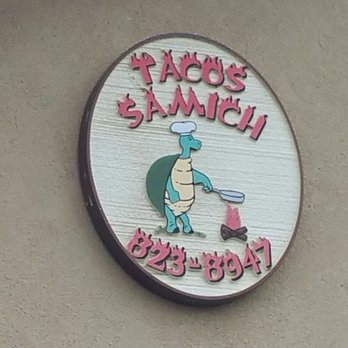 Tacos Samich - The logo outside - Mexican Near Me - Tehachapi, California