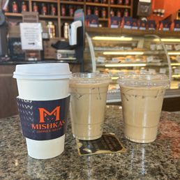 Americano, Secret Garden Latte, Honey Latte