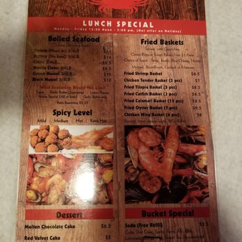 The Crab Barrack - Menu (front side) - Seafood Near Me - Birmingham, Alabama