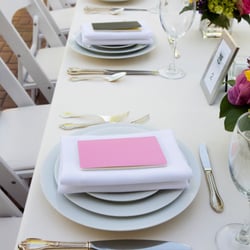 Racquet Club Ladue - Outdoor wedding decor at Racquet Club Ladue - great St. Louis wedding venue!  Photo courtesy of Erin Beach Photography.