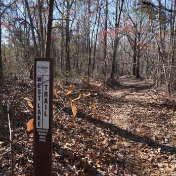 Elachee Nature Science Center - West Lake trail. These trail signs are prevalent. - Parks Near Me - Gainesville, Georgia